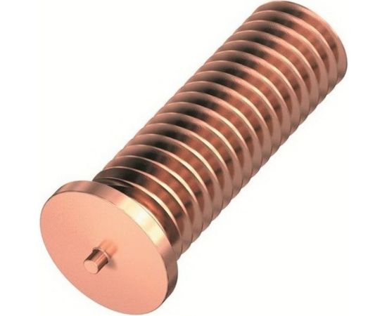 Шпилька приварная стальная омедненная 1000 шт, М6, 20 мм ОБТЕК 4028449 