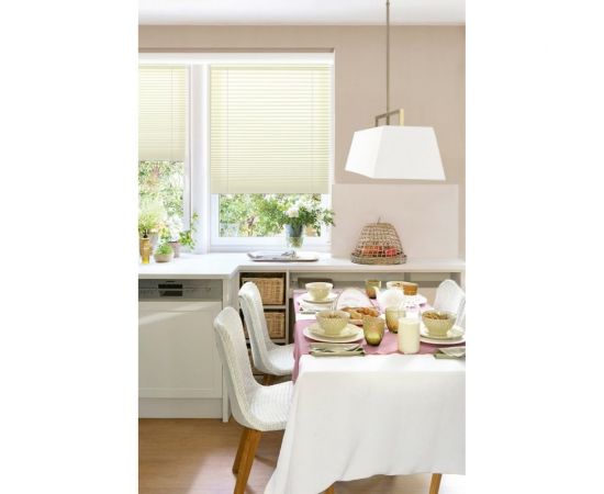 Плиссе натяжного типа Эскар Crepe светло-бежевый, 57х170 см 140402057 