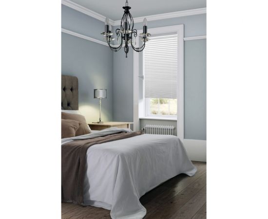 Плиссе натяжного типа Эскар Blackout белый, 90х170 см 140601090 