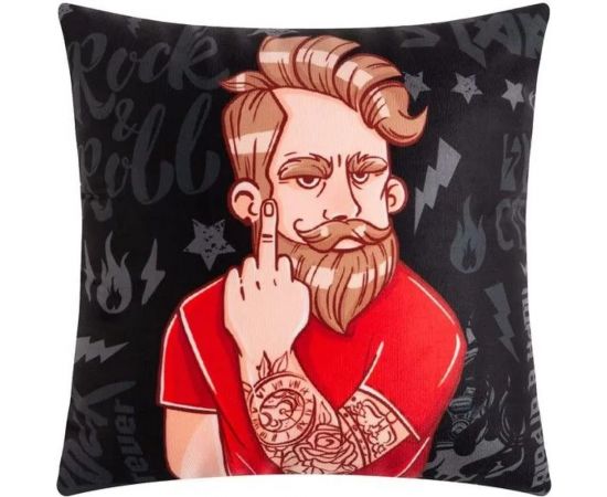 Декоративная подушка Этель Пора в отрыв 40х40 см, велюр, 100% полиэстер 9244541 