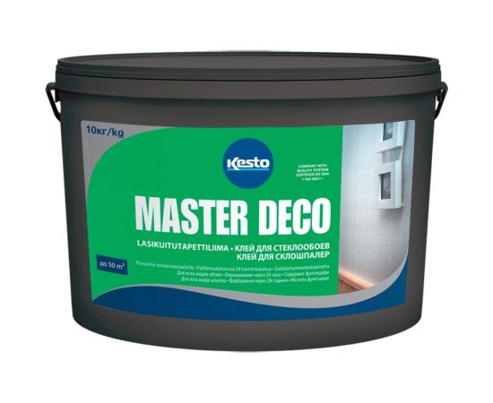 Готовый клей для стеклообоев Kesto MASTER DECO 10 кг T6508.312K. 