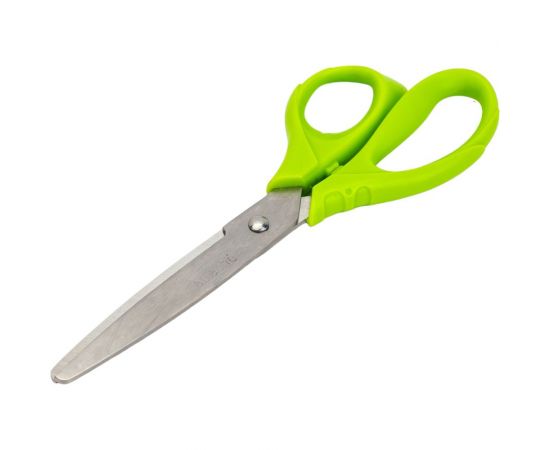 Тупоконечные ножницы Attache Spring 200 мм эргономичные ручки без покрытия, цвет салатовый 880871 – изображение 2