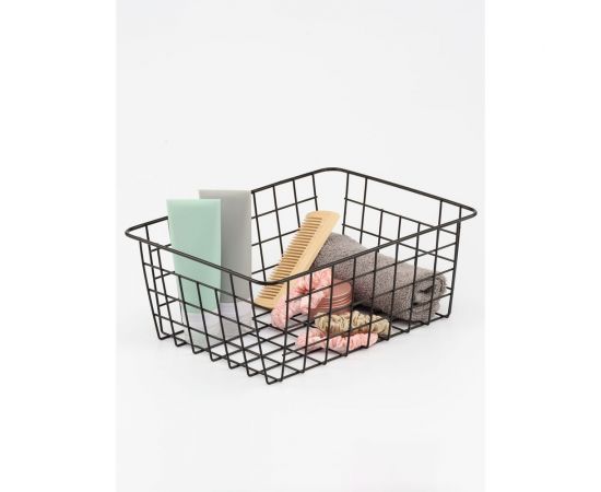 Металлическая корзина для хранения BIRD HOUSE черная, 28x22x12 B0211 – изображение 2