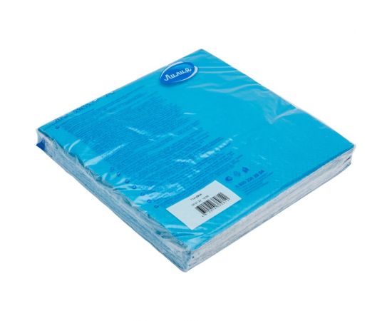 Салфетки бумажные 33x33 Голубой 2слоя 20листов Лилия 810 – изображение 2