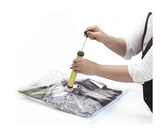 Набор вакуумных пакетов для хранения BRADEX СПЭЙС МАСТЕР с насосом TD 0201 – изображение 2