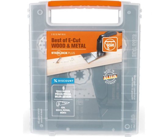 Пильные полотна Best of e-cut starlockplus wood-metal набор из 6 шт Fein 35222967030 – изображение 2