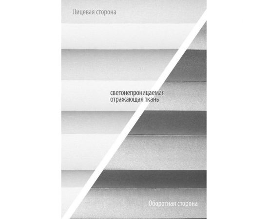 Плиссе натяжного типа Эскар Blackout белый, 90х170 см 140601090 – изображение 3