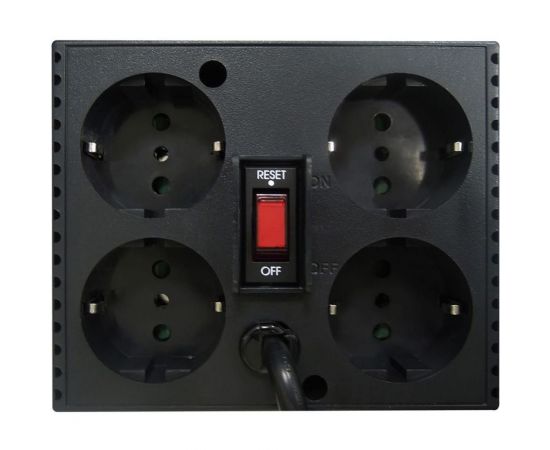 Стабилизатор напряжения Powercom черный TCA-1200 BL – изображение 3