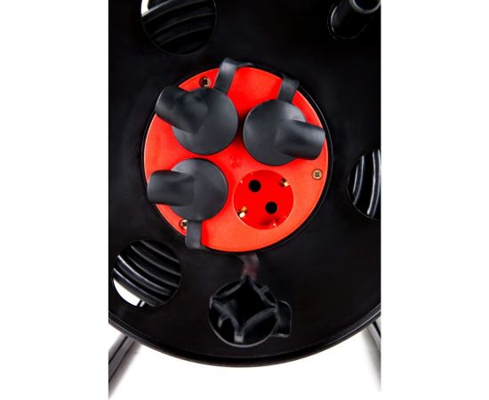 Силовой удлинитель МПП УДЛИНИТЕЛЬ четыре розетки на катушке с заземлением 50 метров + IP-44\У1С-4-50 4 роз с\з ПВС 3*1,5 50 м + IP-44\220В 999000000000801 – изображение 3