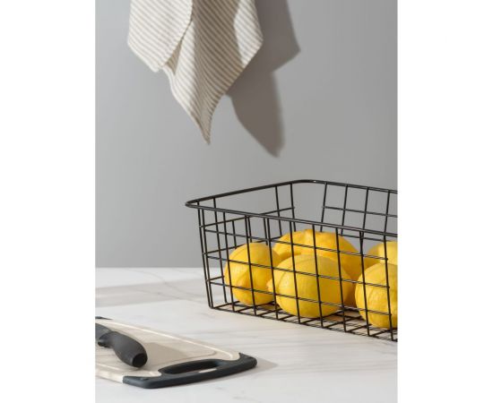 Металлическая корзина для хранения BIRD HOUSE черная, 28x22x12 B0211 – изображение 3