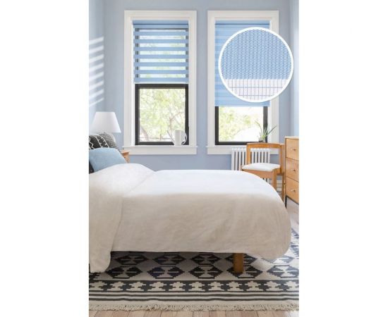 Миниролло Эскар ""День-Ночь"", голубой, 57х170 см, арт. 400506057 – изображение 3