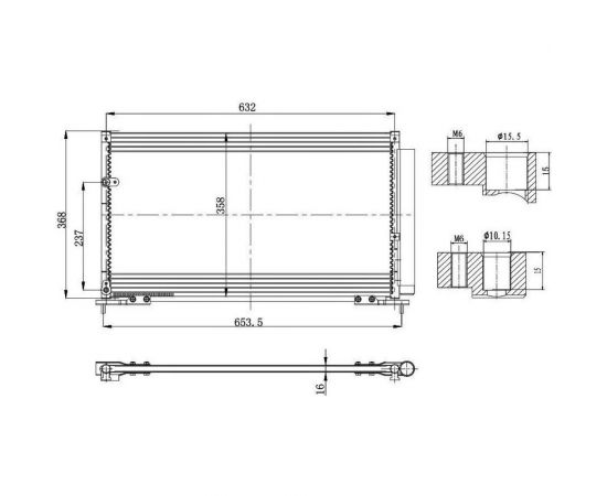 Радиатор кондиционера для автомобилей Civic 4D LUZAR LRAC 2302 – изображение 3