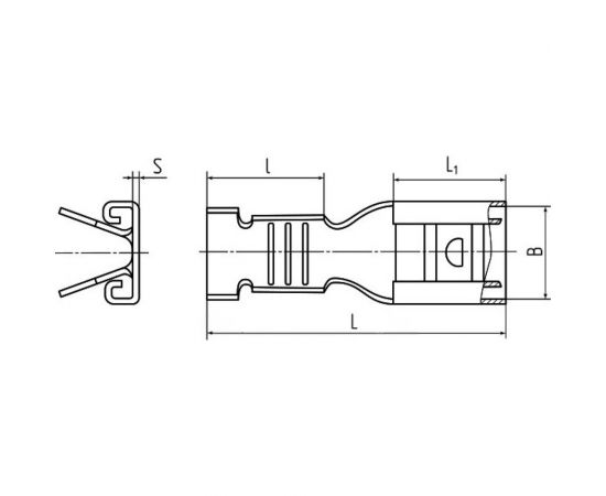 Плоский неизолированный разъем КВТ РП-М 1,5-(4,8) 85669 – изображение 4