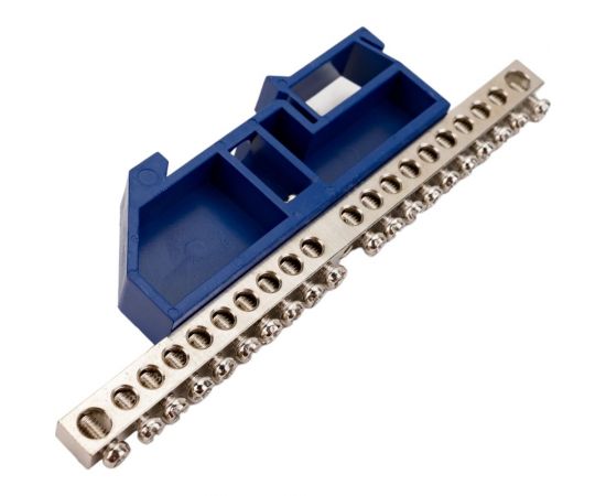 Шина IEK n "ноль" на din-изоляторе с никелевым покрытием шни-6x9-20-д-с YNN10-20-D-K07-N – изображение 4