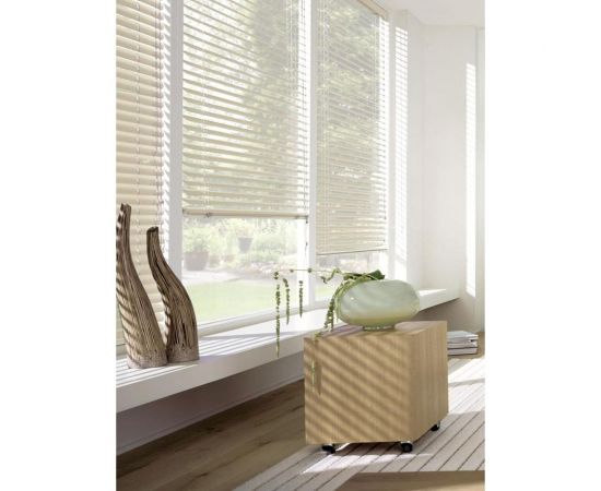 Горизонтальные жалюзи Эскар пластик, бежевый, 60х160см, 6009060160 – изображение 4