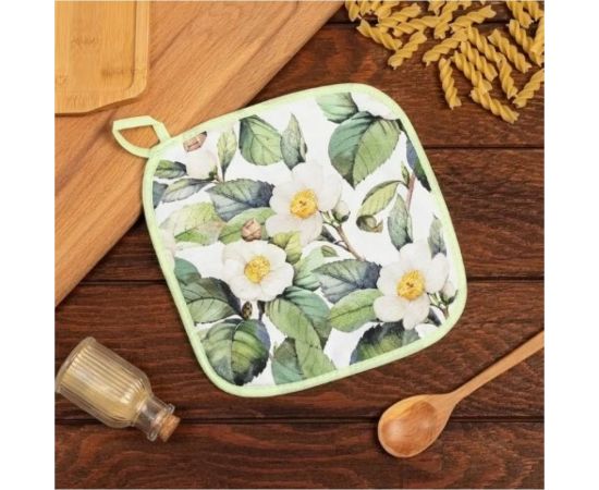 Прихватка Этель Сamellia 19x19 см, 100% хлопок саржа 190 г/м2 7560438 – изображение 4