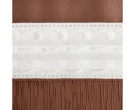 Портьерная штора Этель Фактура цвет коричневый, на шторной ленте, 145х265 см, 100% полиэстер 5800497 – изображение 4
