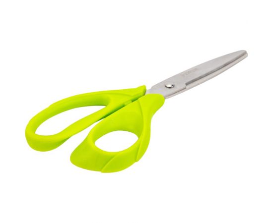 Тупоконечные ножницы Attache Spring 200 мм эргономичные ручки без покрытия, цвет салатовый 880871 – изображение 5