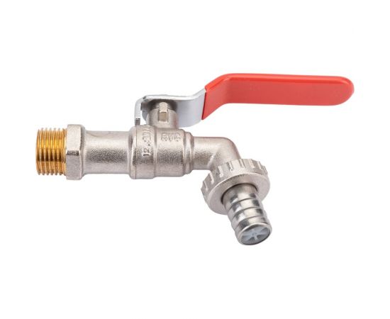Шаровой кран Rvc (15) 1/2 со штуцером ручка 00246 