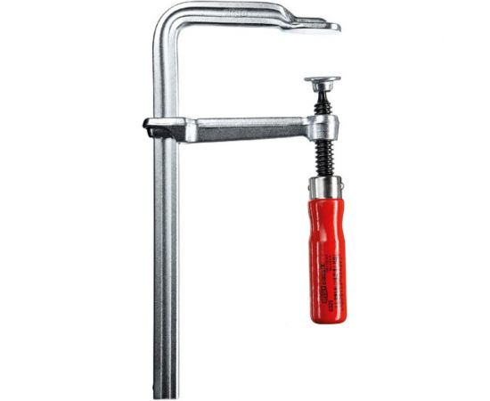 Струбцина BESSEY classiX цельнометаллическая 160/80, усилие 5 кН, c деревянной рукояткой BE-GS16 