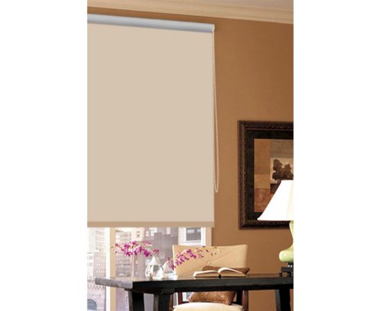 Рулонная штора Эскар blackout отражающий бежевый, 62х170 см 39009062170 