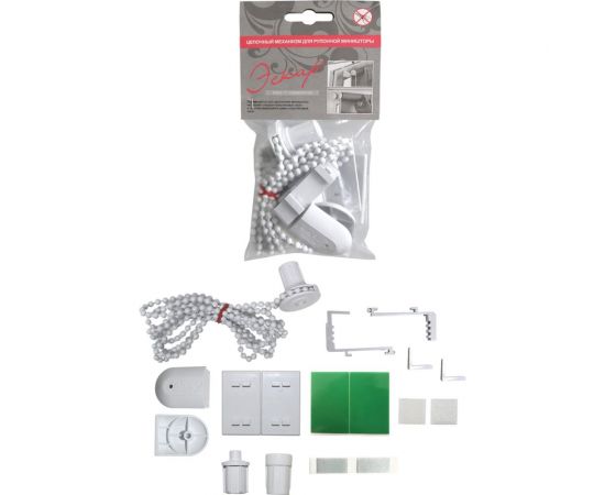 Комплект крепления для рулонной мини-шторы Эскар белый 16000 