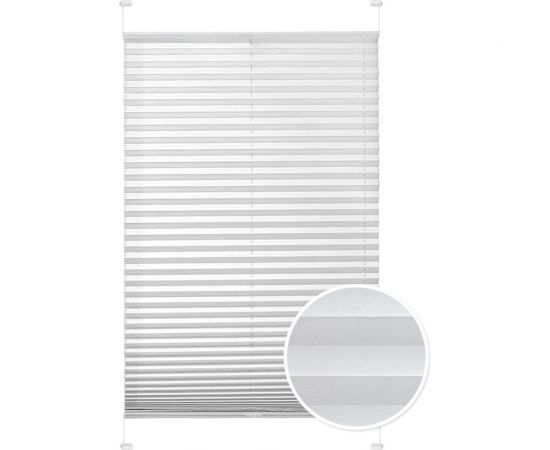 Плиссе натяжного типа Эскар ""Crepe"", белый, 65х170 см, арт. 140401065 