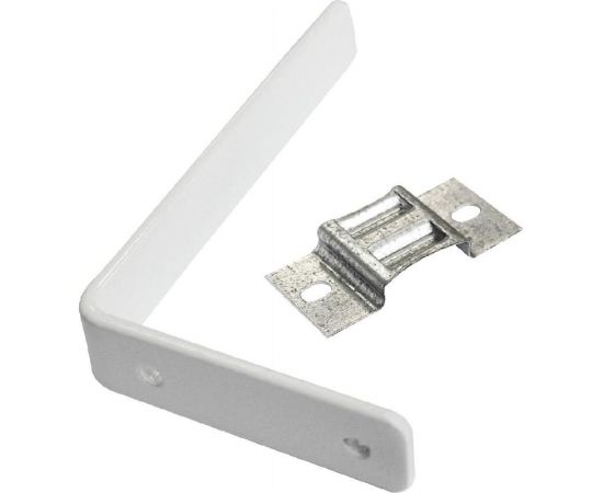 Стеновой держатель для шины Эскар металл, 18 см, белый 20718 