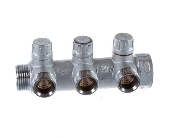Запорный коллектор с 3 отводами FAR 1" 3/4" НР FK 3870 134 