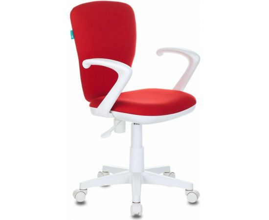 Детское кресло Бюрократ KD-W10AXSN красный 26-22, крестовина пластик, пластик белый 1162187 