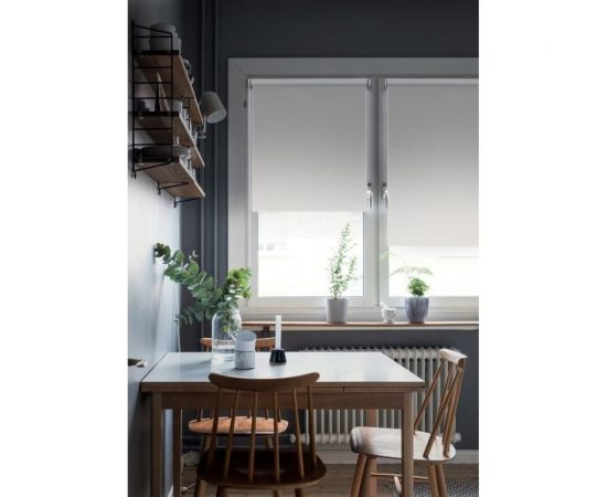 Рулонная штора Эскар Blackout, LUX цвет белый 43x170 см, арт. 81741043170 