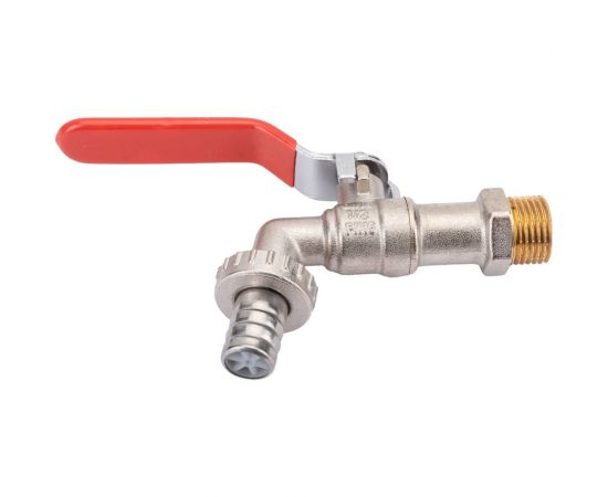 Шаровой кран Rvc (15) 1/2 со штуцером ручка 00246 – изображение 2