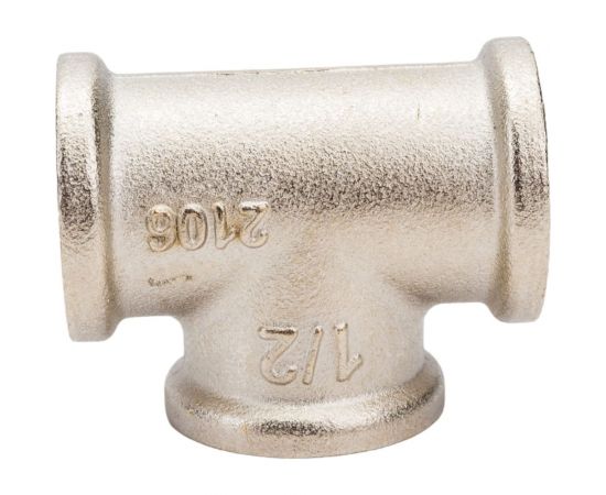 Тройник В 1/2 никелированный Uni-Fitt 615N2220 – изображение 2