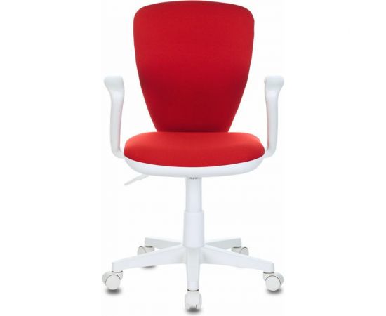 Детское кресло Бюрократ KD-W10AXSN красный 26-22, крестовина пластик, пластик белый 1162187 – изображение 2