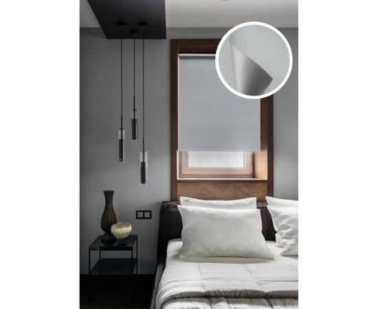 Рулонная штора Эскар Blackout, silverback отражающий, серый 52x170 см 0 81462052160 – изображение 2