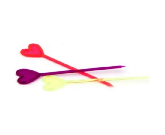 Декоративные пики из пластика AVIORA СЕРДЦЕ 400 шт., в ПВХ-упаковке 401-424 – изображение 2