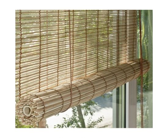 Рулонная штора Эскар бамбук, натур микс, 80х160 см 71909080180 – изображение 2