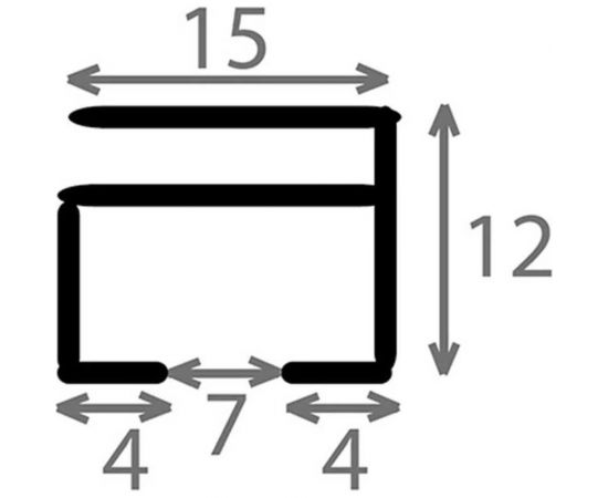 Алюминиевый однополосный карниз в сборе Эскар Katal 5, 3.0 м 242452300 – изображение 3