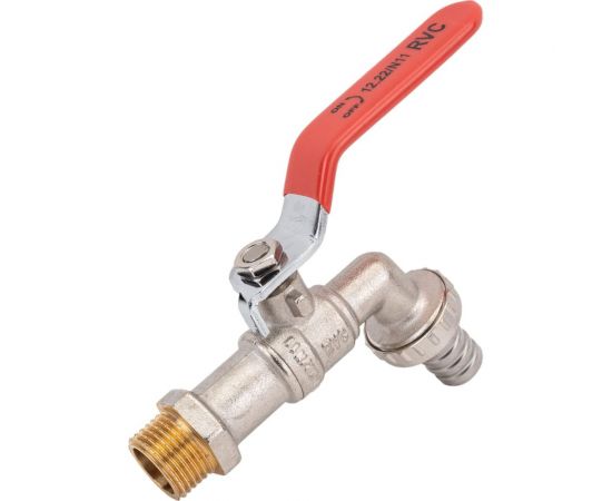 Шаровой кран Rvc (15) 1/2 со штуцером ручка 00246 – изображение 3