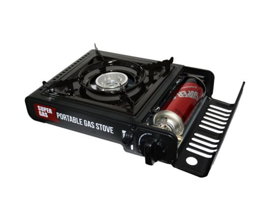 Туристическая газовая плита с пьезоподжигом SUPER GAS в пластиковом кейсе, модель ZD6800 7321119000 – изображение 3