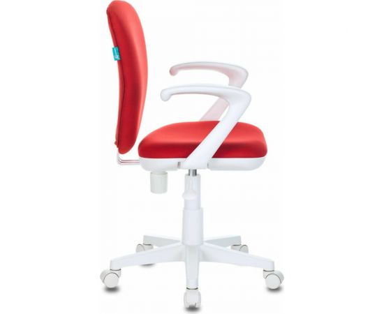 Детское кресло Бюрократ KD-W10AXSN красный 26-22, крестовина пластик, пластик белый 1162187 – изображение 3