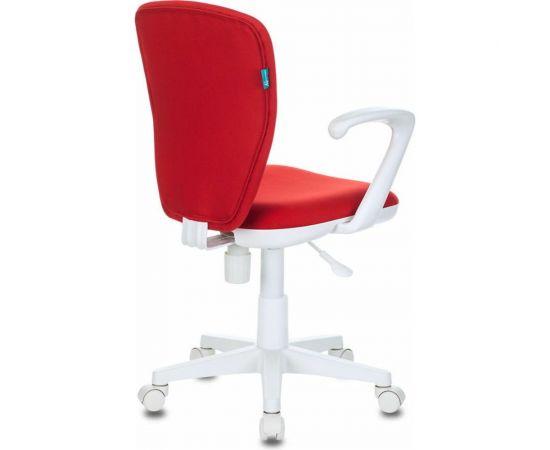 Детское кресло Бюрократ KD-W10AXSN красный 26-22, крестовина пластик, пластик белый 1162187 – изображение 4