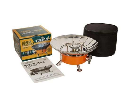 Газовая мини-плита с ветрозащитой TOURIST TULPAN-L TM-450 00000000485 – изображение 4