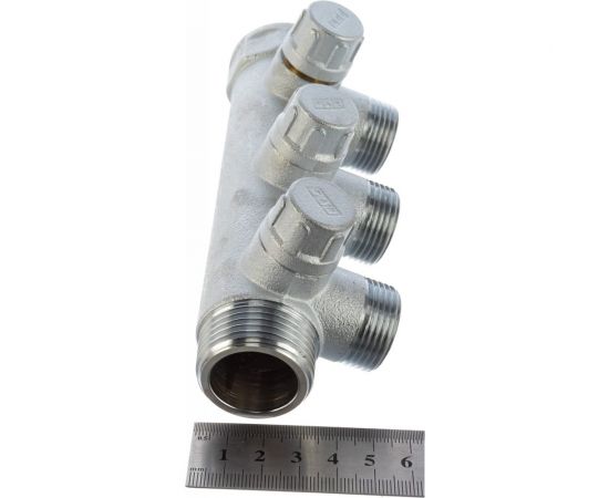 Запорный коллектор с 3 отводами FAR 1" 3/4" НР FK 3870 134 – изображение 4