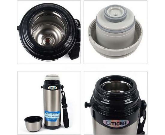 Термос Tiger 0.8 л, серебристый MBI-A080 XD – изображение 4