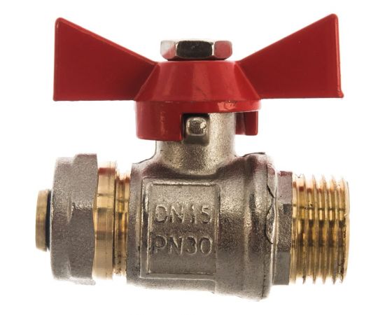 Шаровой кран под металлопластиковую трубу Rvc 16х1/2" ц/ш бант 17002 – изображение 4