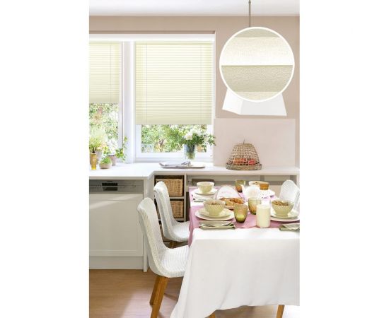 Плиссе натяжного типа Эскар ""Crepe"", светло-бежевый, 65х170 см, арт. 140402065 – изображение 5