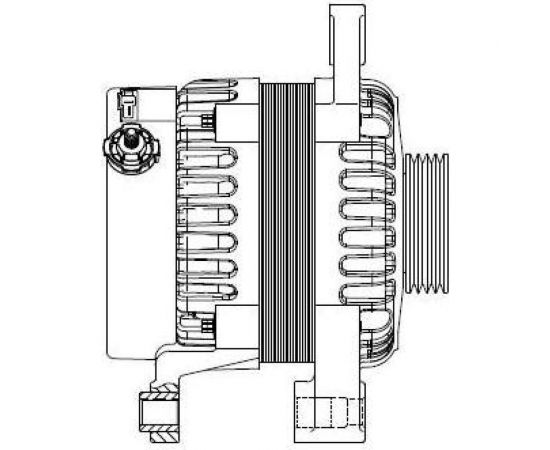 Генератор для автомобилей Chery Indis 1.3i 75A StartVOLT LG 2710 – изображение 5