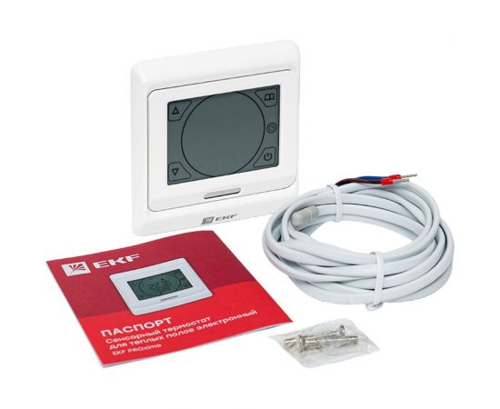 Сенсорный термостат для теплых полов EKF электронный 16А 230В Proxima ett-3 – изображение 5