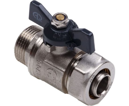 Шаровой кран для МП труб AQUALINK нар 1/2x20 B бабочка 2430 – изображение 5